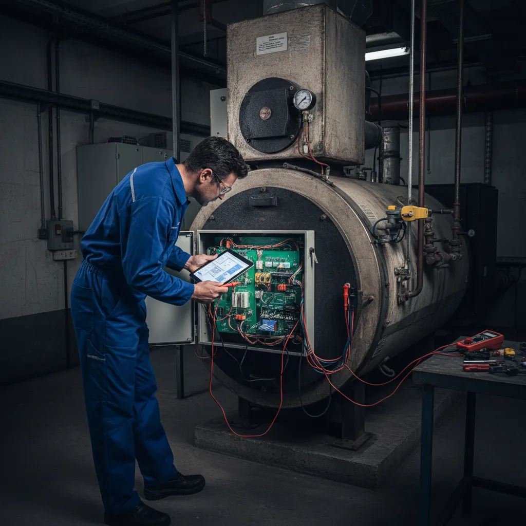 Boiler electronics diagnostic test