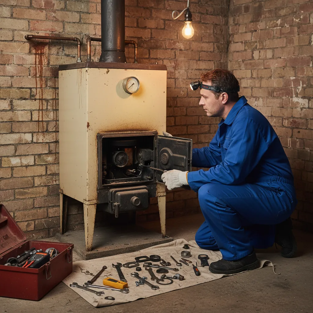 Boiler repair in Bures home